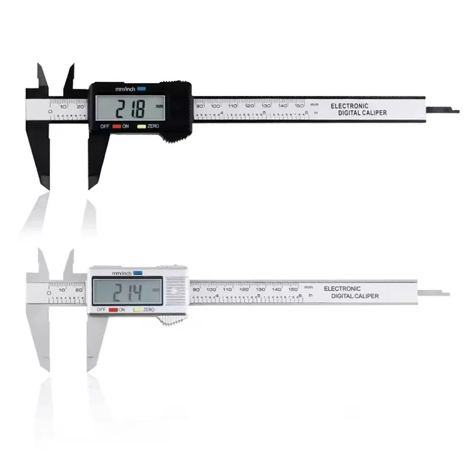 150mm 100mm Electronic Digital Caliper Carbon Fiber Dial Vernier Caliper Gauge Micrometer Measuring Tool Digital Ruler Econic Blanks