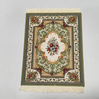 Woven flower Persian carpet small coaster wholesale merchants cheap mouse pad desk mat retro style rubber non-slip computer mats Quick Pick Grocers