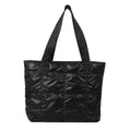Fashion Ladies Tote Handbags Large Capacity Cotton Padded Shopping Bag Rhombus Portable Handbag Quilted Solid for Leisure Travel Econic Blanks