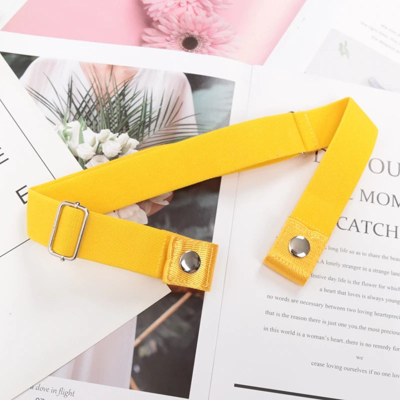 Elastic Belt Without Buckle Canvas Women Buckle Free Belt Ladies Jeans Pants Waist Lazy Belt Stretch No Buckle Invisible Belt Quick Pick Grocers