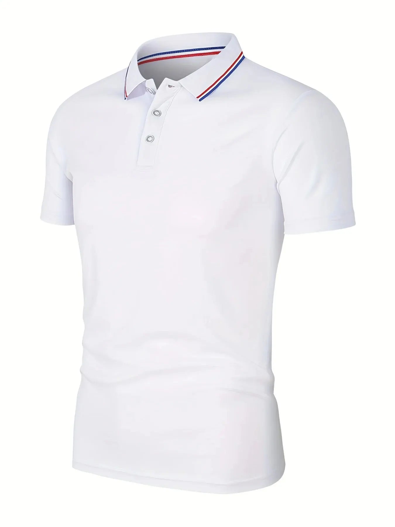 2025 Hot Sale Men's Summer Casual Breathable Comfortable Polo Shirt Men's Solid Color High Quality Short Sleeve T-Shirt Quick Pick Grocers