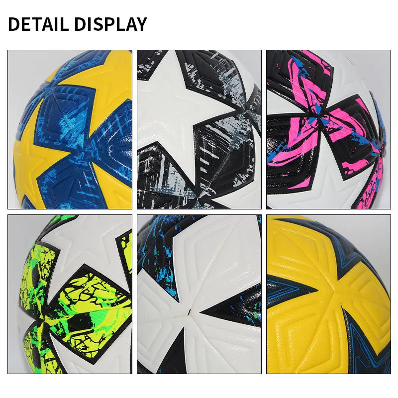 Standard Soccer Ball Professional Outdoors Sports Match Balls Training Seamless Football High Quality PU Material Size 5 Size 4 Quick Pick Grocers