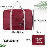 2 Pack Foldable Travel Duffel Bag for Airlines Carry on Bag Weekender Overnight Hospital Tote Bag Gym Duffel Bag Women Men Quick Pick Grocers