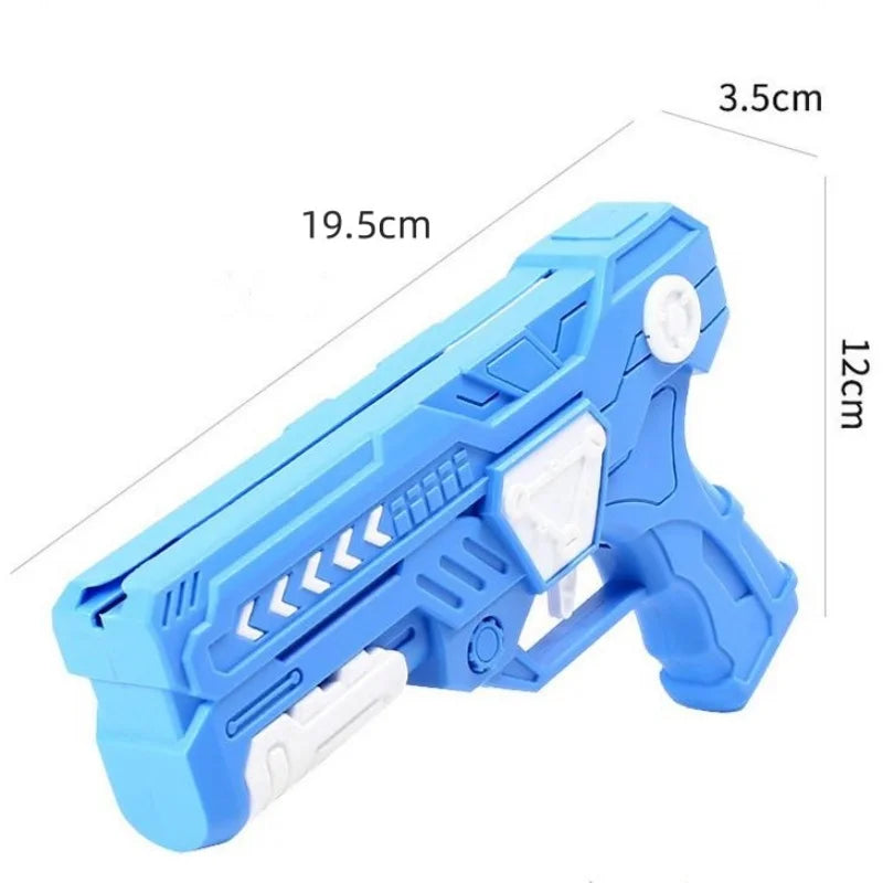 Glowing Foam Aircraft 10M Launcher Catapult Glider Aircraft Gun Toy Children's Outdoor Game Bubble Model Shooting Flying Roundab Quick Pick Grocers