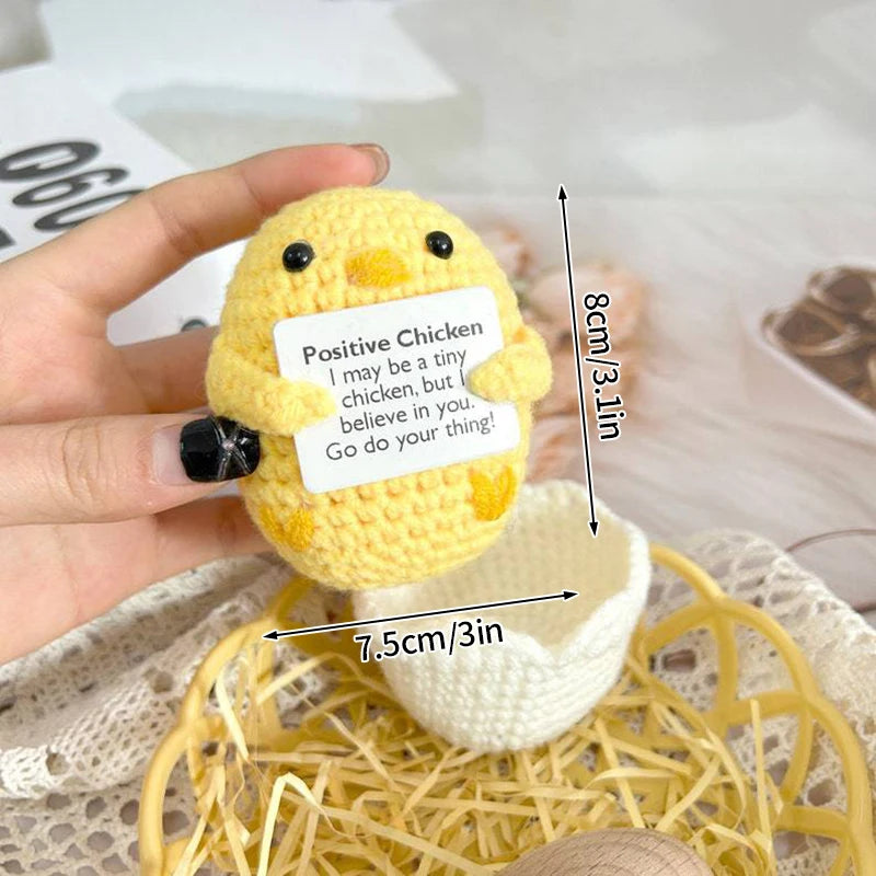Crochet Positive Energy Doll Pocket Hug Mother's Day Gifts 2026 Handmade Knitted Ornament Handmade Crochet Doll Graduation Gifts Quick Pick Grocers