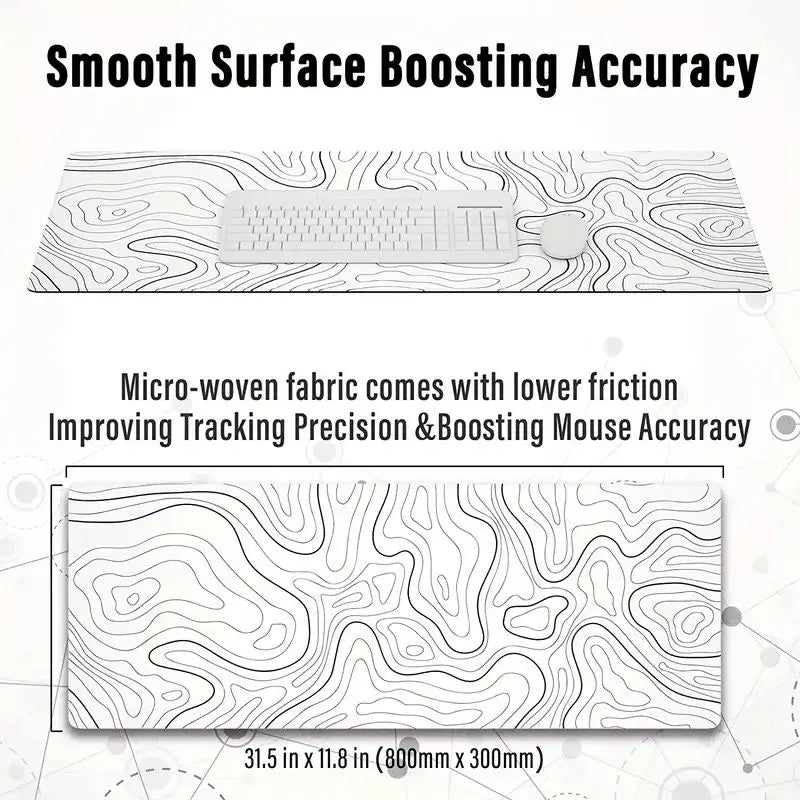1PC Large Mouse Pads For Desk, Gaming Mouse Pad, Mouse Pad with Stitched Edges and Non-Slip Rubber Base, Extended Mouse Pad Quick Pick Grocers