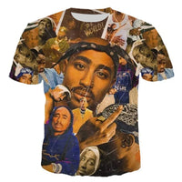 New T-Shirt Harajuku Men T-Shirt Fashion 2pac Graphic T Shirts Hip Hop Men's T-Shirts Summer Tops T-Shirts Man Designer Clothes Quick Pick Grocers