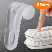 1/2/4pairs Latex Sport Insoles Soft High Elasticity Shoe Pads Orthotic Breathable Shock Absorption Cushion Arch Support Insole Quick Pick Grocers
