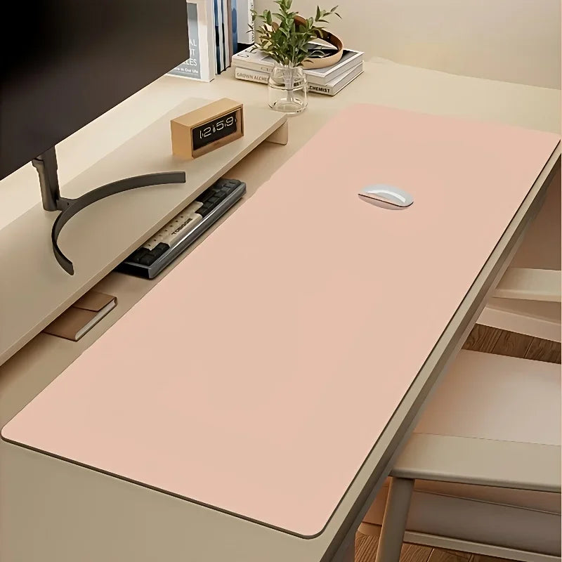 1pc Large Faux Leather Mouse Pad, Non-Slip Waterproof Desk Pad for Office, Desk, Mouse Pads for DeskEasy To Clean, Mouse Pads Quick Pick Grocers