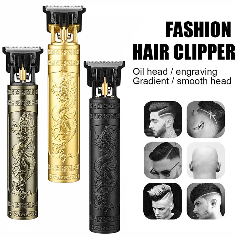 Vintage Cordless Hair Cutting Machine Portable Hair Clipper Electric Hair Trimmer USB Fast Charging Shaver Barber For Hairdresse Quick Pick Grocers