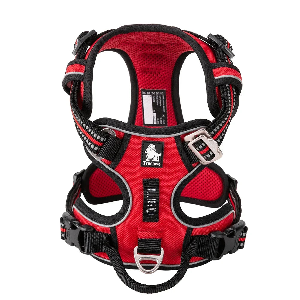 TRUE LOVE Pet Harness No Pull Nylon Reflective Dog Harness Adjustable Comfortable Control Step-in Brilliant Truelove TLH5654 Quick Pick Grocers