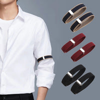 1 Pair Elastic Adjustable Armband Anti-Slip Shirt Sleeve Holders Arm Band Sleeve Bracelet Anti-Slip Shirt Sleeve Holders Quick Pick Grocers