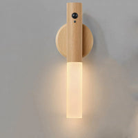 Smart Motion Sensor Night Light LED Rechargeable Magnetic Wall Lamp Portable for Hallway Bedroom Stairs Bathroom Cabinets Decor Econic Blanks