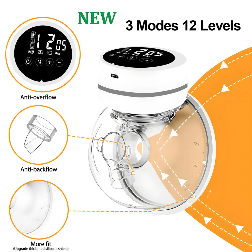 USB Wearable Breast Pump Breast Milk Milking and Milking Machine Mother&Baby Supplies Breast Pump Electric Automatic Breast Pump Purest Peak