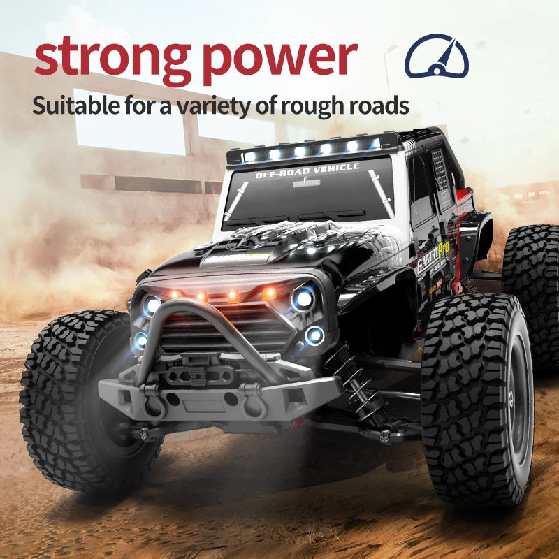 16103PRO 2.4GHz 70KM/H Professional RC Car: Brushless Motor, 1:16 Scale 4WD High-Speed Off-road Climbing Vehicle Wtith LED Light Econic Blanks