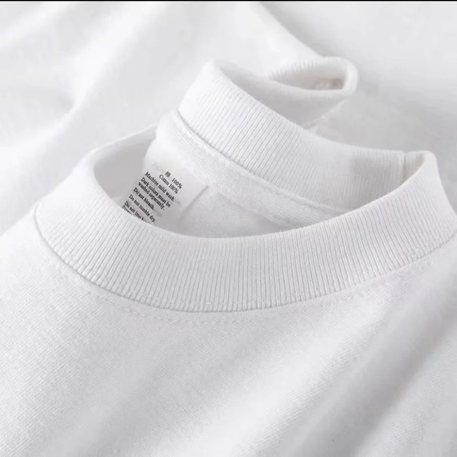 100% Cotton T-shirt Men Women Solid Color O Neck Short-sleeved Tops Summer Korean Loose Half-sleeve T Shirt Unisex M-4XL Quick Pick Grocers