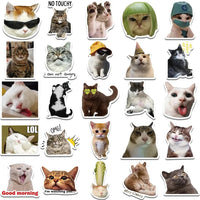 10/30/50PCS Kawaii Love Cat PVC Sticker Aesthetic Children's Korean Decoration Scrapbooking Stationery School Supplies for Kids Quick Pick Grocers