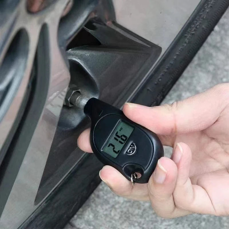 Tire Gauge Digital With LCD Display Car Tire Air Pressure Tester Meter Auto Car Motorcycle Tire Safety Alarm Testing Tools Quick Pick Grocers