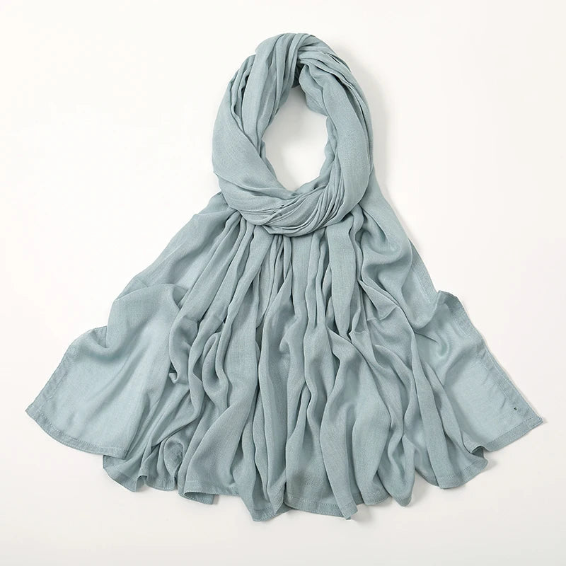 Fashion Modal Hijab Rayon Cotton Shawls Muslim Hijabs For Women Plain Scarf Big Size Headscarf Islamic Turban Headband 190*85cm Quick Pick Grocers