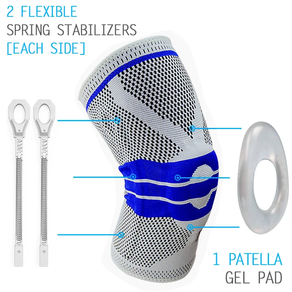 Knee Brace Knee Support Knee Pads Knee Compression Sleeve for Running Meniscus Tear Arthritis Joint Pain Relief Men Women Quick Pick Grocers