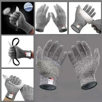 Level 5 HPPE Anti-Cut Gloves Kitchen Gardening Anti-Cut Knitted Gloves Anti-Thorn Wear-Resistant Glass Building Cutting Gloves Quick Pick Grocers