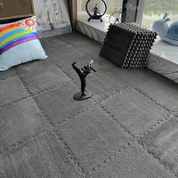 30*30CM Soft Plush Children Kids Rug Play Mat Puzzle Carpet Warm Playmat Interlocking Exercise Tiles Floor Carpet Decoration Mat Quick Pick Grocers