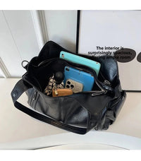 Soft Interior Compartment Shoulder Bags 2026 High Quality Contrasting Colors Bags for Women Fashion Zipper Pu Women's Handbags Quick Pick Grocers