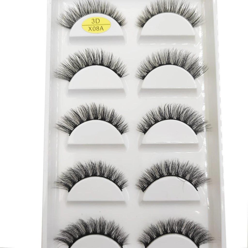 33 Style 10/50/100 Boxes 5 Pairs Natural 3D Mink False Eyelashes Makeup Fake Eye Lashes Faux Cils Make Up Beauty Tools Wholesale Purest Peak