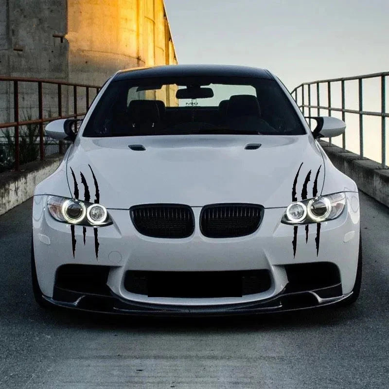 Car Stickers Ghost Claw Car Hood Vinyl Sticker Creative Modification Reflective Stickers Devil Paw Scratches Car Decoration Econic Blanks