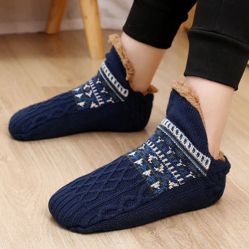 Super Warm Winter Non-slip Floor Socks Women Men Snow Socks Sleep Carpet Socks Slippers Socks Women Velvet Boot Unsiex Home Wear Quick Pick Grocers
