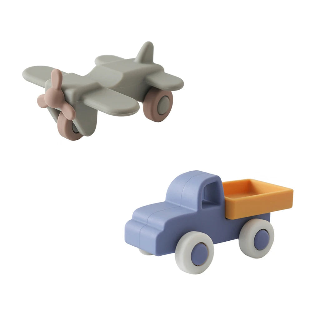 Baby Silicone Car Toys Montessori Baby Things Silicone Baby Teether Toy Car  0 12 Months Newborn Educational Toy Silicone Blocks Purest Peak