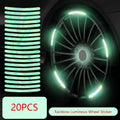 Car Wheel Hub Reflective Stripes - Safety Tire Warning Stickers for Night Driving Econic Blanks