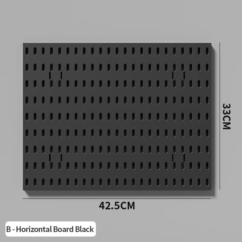 Home Study Storage Pegboard: Suitable for Displaying Figurines, Desk-Top Standing & Clip-On Storage for Furniture Items Quick Pick Grocers