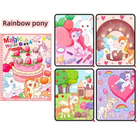Watercolor Painting Magic Book Reusable for Children Animal Cartoon Painting Book Suitable for Children's Education and Learning Econic Blanks