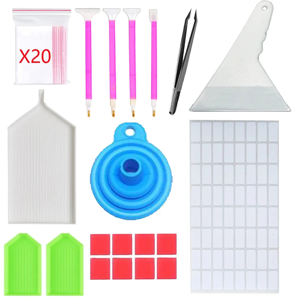 Diamond Painting Tools with Diamond Embroidery Box and Multiple Sizes Painting Pens for Adults to Make Art Craft Econic Blanks