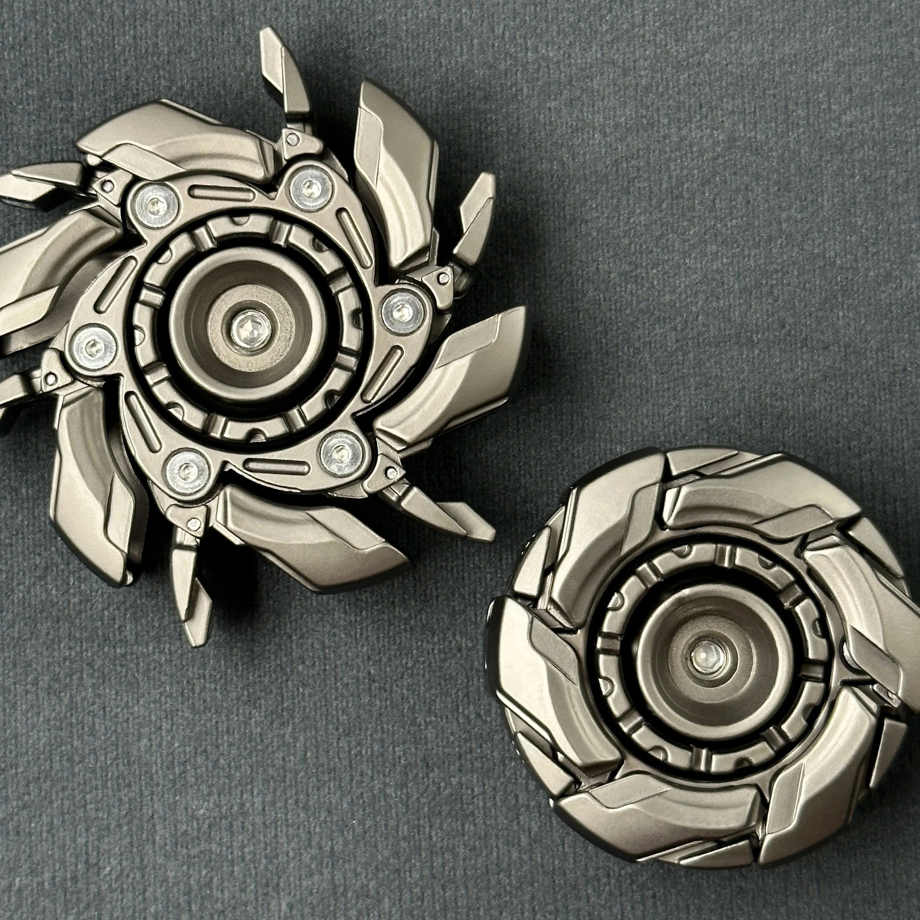 EDC Fidget Sliders Open Armor Spinning TopFidget Toys Stress Relief For Adults Magnetic Meta Econic Blanks