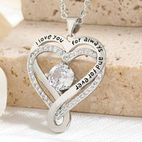 Elegant Style Heart shaped Pendant Necklace Hollow Design Mother's Day Gift Party Suitable for Best Friends Without Box Quick Pick Grocers