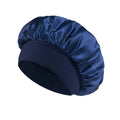 1PC Women's Satin Solid Bonnets Wide-brimmed Night Sleeping Bathing Hat Unisex Head Wrap Elastic Band Cap Hair Care Bonnet. Econic Blanks