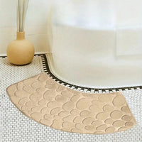 Curved bathroom mat thickened shower room absorbent door mat toilet bathroom non-slip mat dirt-resistant entrance mat Quick Pick Grocers