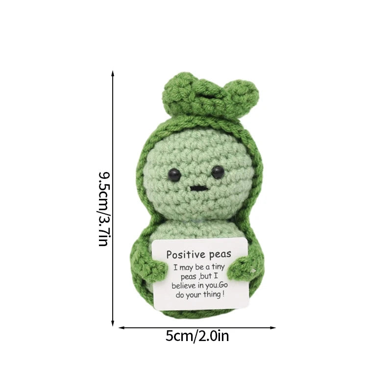 Crochet Positive Energy Doll Pocket Hug Mother's Day Gifts 2026 Handmade Knitted Ornament Handmade Crochet Doll Graduation Gifts Quick Pick Grocers