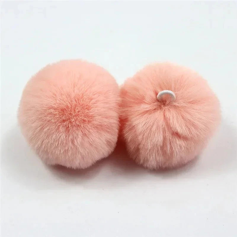 Pompom 5cm 6cm 8cm Fluffy Fur Ball Soft Pompon DIY Pompons For Keychain Sewing On Scarf Hats Shoes Apparel Craft Supplies Econic Blanks