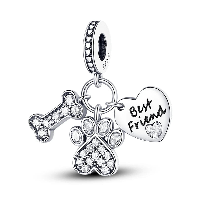 Hot Sale 925 Silver Charms Beads Fit Original Pan Bracelet Making For Woman Jewelry Fashion Pendant Econic Blanks