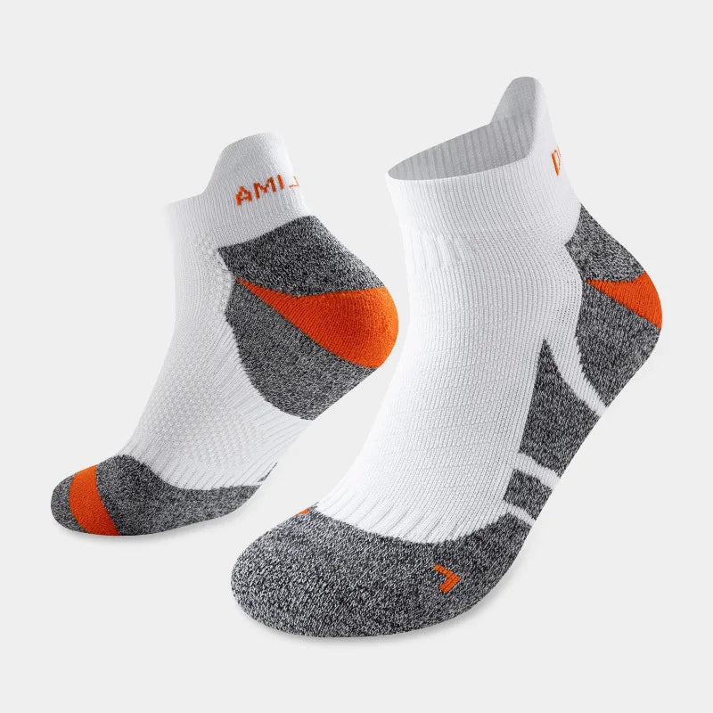 2025 Professional Marathon Running Sock Men Women Sports Fitness Thickened Cushioned Short Tube Low Cut Boat Ankle Socks Quick Pick Grocers