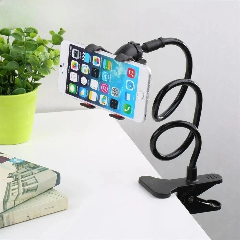 Adjustable Long Arm Phone Stand | Universal Bedside Desk Mount Holder | Fits for iPhone Samsung Xiaomi Huawei All Models Quick Pick Grocers