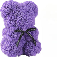 2026 Artificial Flower Eternal Rose Teddy Bear for 520 Mom Mother's Day Birthday Valentine's Day Anniversary Gifts & Decorations Quick Pick Grocers