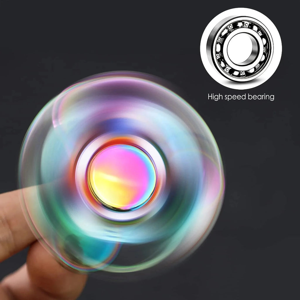 Stainless Steel Fidget Spinner 3 Minutes More - High Speed Precision Metal Hand Spinner for EDC, ADHD, Anxiety Econic Blanks