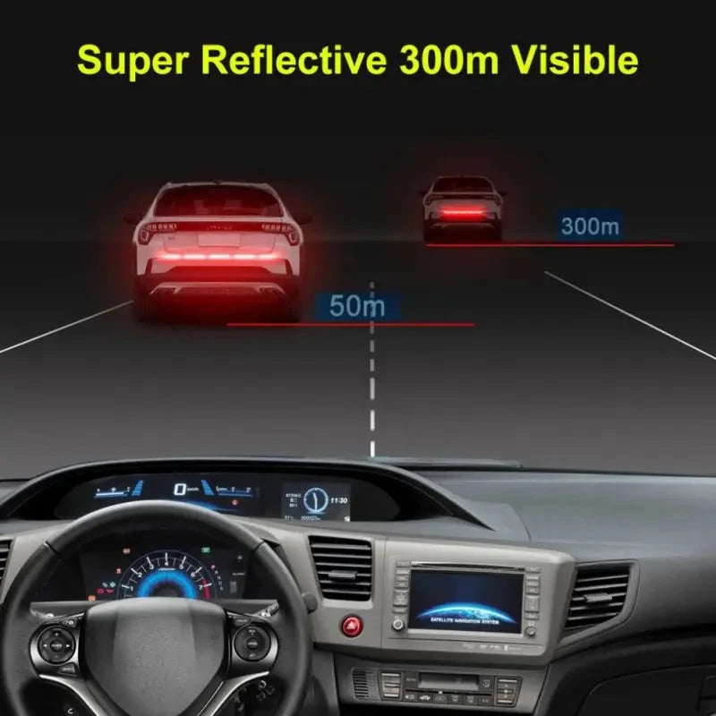 1 Set Reflective Warning Safety Tape – Car Trunk Anti-Collision Strips for Vehicle Protection Econic Blanks