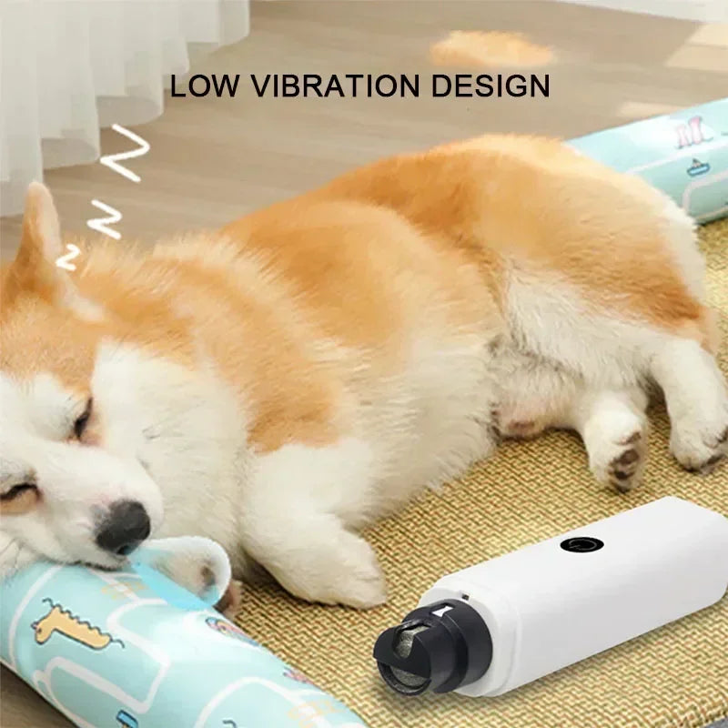 New Electric Pet Nail Grinder – USB Rechargeable LED Dog & Cat Clippers Econic Blanks