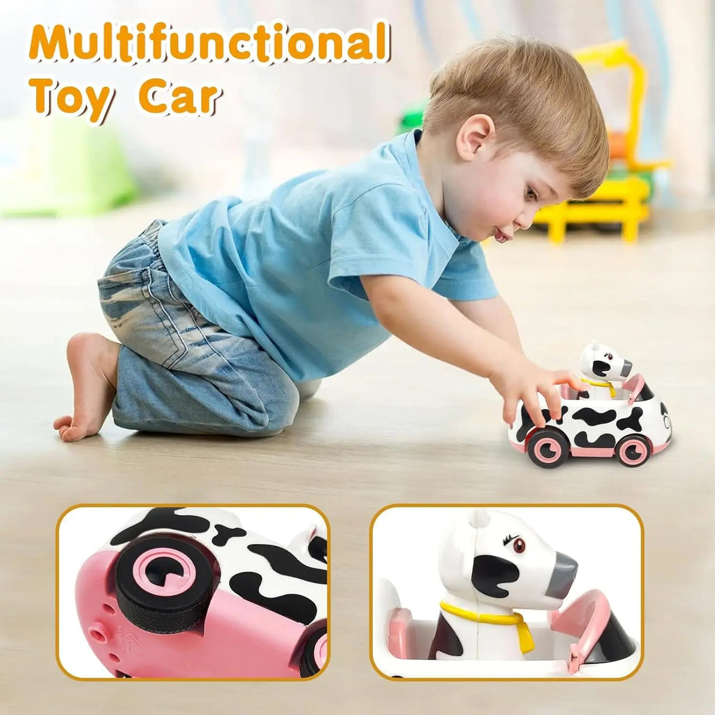 La Granja De Zenon Kids Toy Car Bartolito Car Pull Back Car Toys Inertia Car Set Boys Girls Toys 1-3 Years Old Birthday Gift Purest Peak