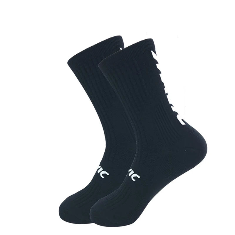 5 Pairs Cycling Socks Men Bicycle Sport Running Bike Socks Mid Tube Compression Outdoor Racing MTB Road Bike Socks Breathable Quick Pick Grocers